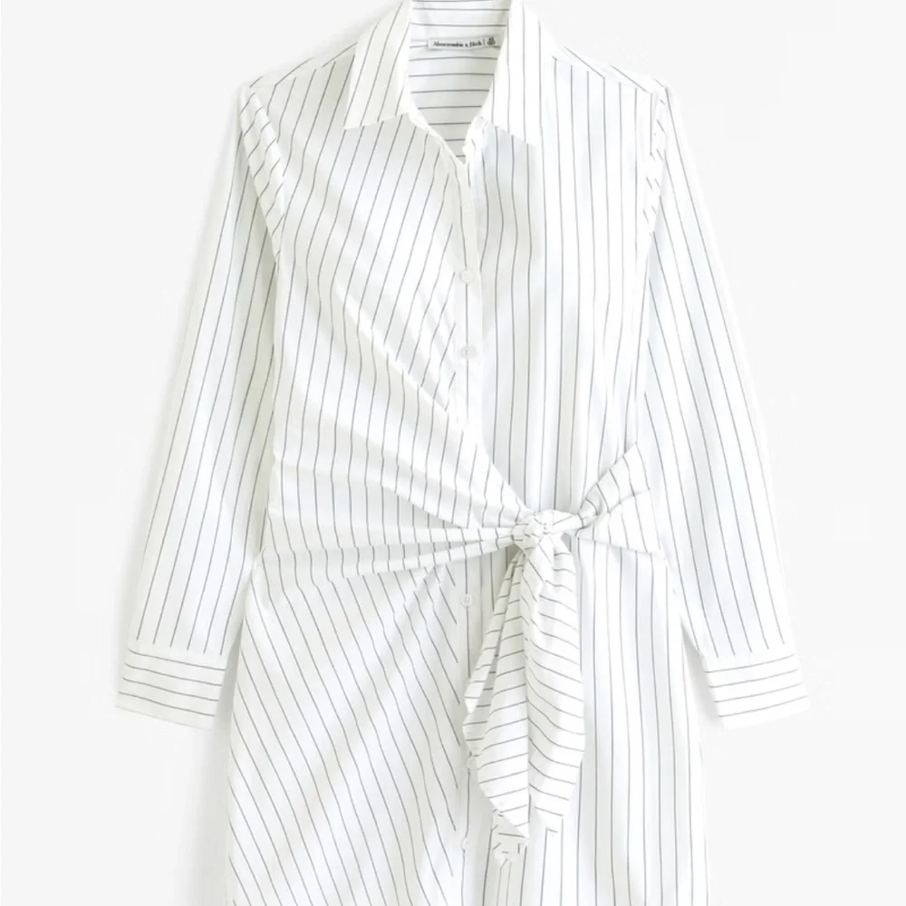 Abercrombie & Fitch Line Sleeve Wrap Shirt Dress - Picture 1 of 9